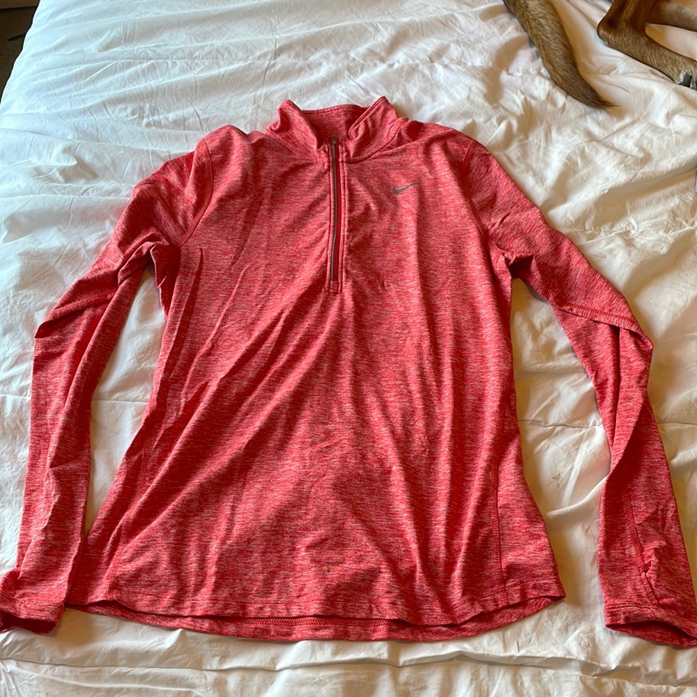 coral nike quarter zip